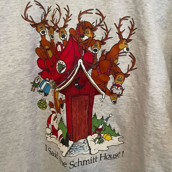 I Said The Schmitt House! Men’s Christmas Shirt XL 1986 Print - Picture 1 of 16